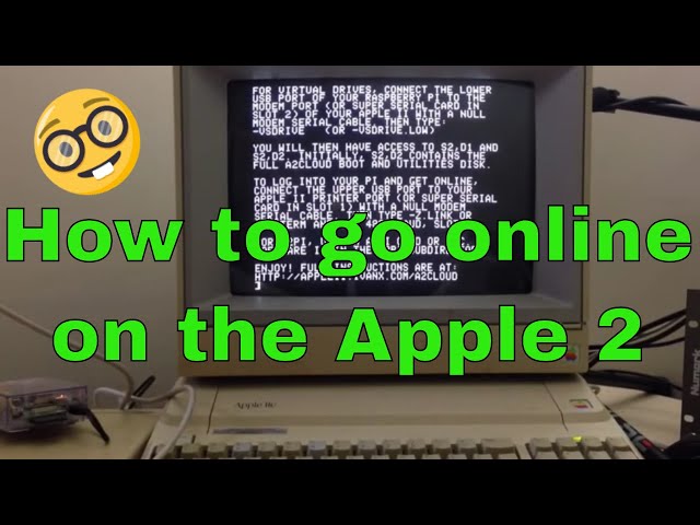 How to go online on a 1970s era computer (the Apple 2). Email, chat, news groups and even twitter!