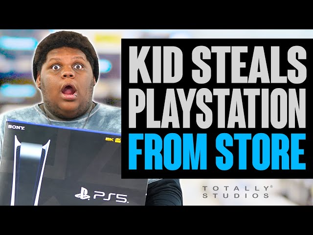 KID STEALS PlayStation 5 from Store. What Happens with Surprise Ending? Totally Studios.