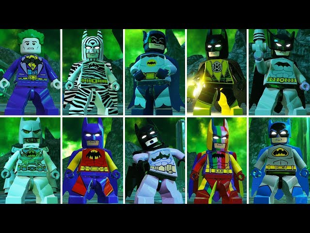 Lego Batman 3 Beyond Gotham - All Batman Characters & Suits