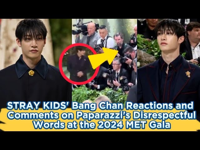 STRAY KIDS' Bang Chan Reactions and Comments on Paparazzi's Disrespectful Words at the 2024 MET Gala