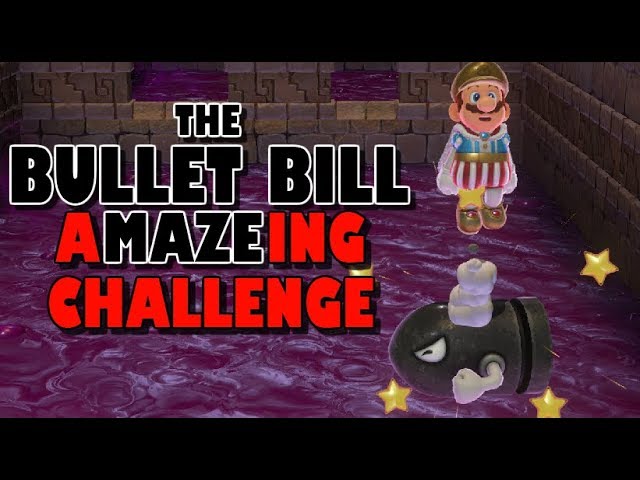 The Bullet Bill Maze | Both Moons - No Bullet Bill - No Roof | Super Mario Odyssey