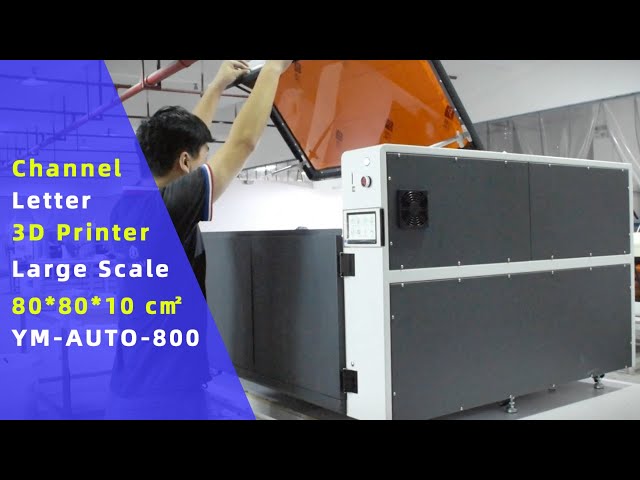 Channel Letter 3D Printer YM-AUTO-800 with Large printing size up to 80*80*10cm