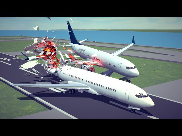 Airport Accidents, Helicopter Crashes & Air vs Ground Combat #2 | Besiege