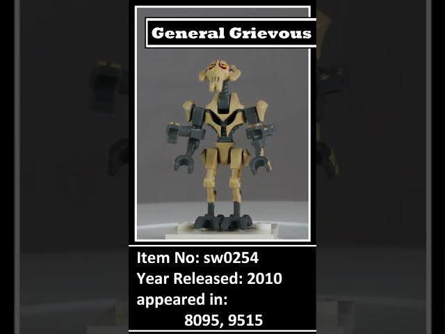 Shorts: LEGO® Minifigures Star Wars sw0254 - General Grievous #StarWars