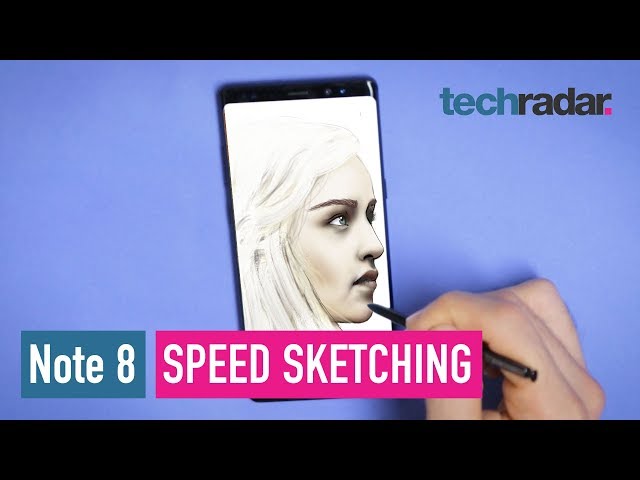 Samsung Galaxy Note 8 speed sketching