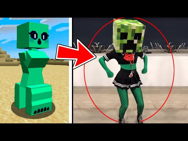 Chicas MOBS de Minecraft CAPTADAS EN LA VIDA REAL 😱