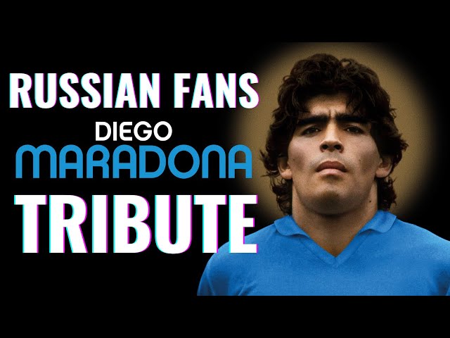TRIBUTE TO MARADONA FROM RUSSIAN FANS | In-Game Tribute To The King