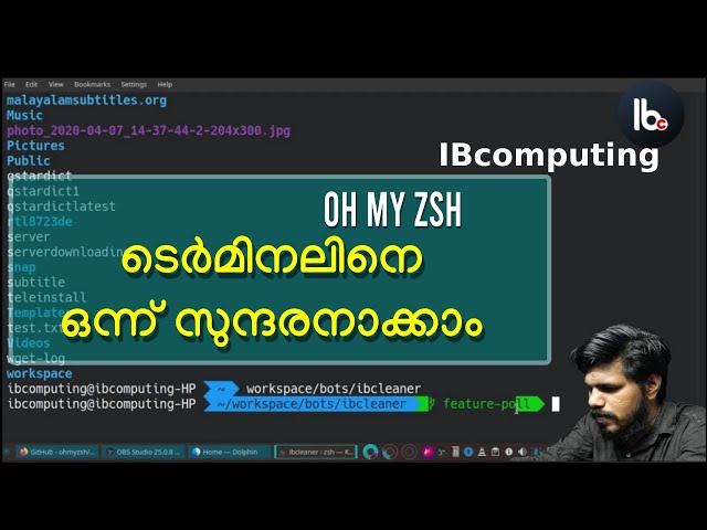 what is zsh and how to use oh-my-zsh IBComputing Linux Series