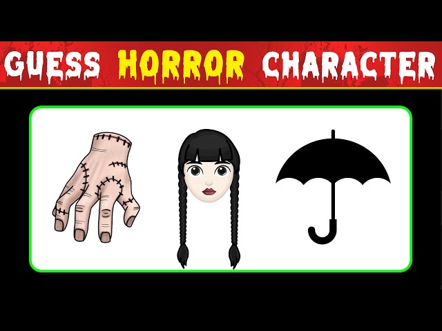 Guess Horror Character By EMOJI🤡🔪 FNAF Movie, Michael Myers, Ghostface, Annabelle, Wednesday