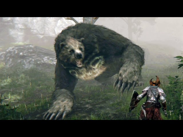 Elden Ring - Secret Giant Bear Boss Fight (4K)