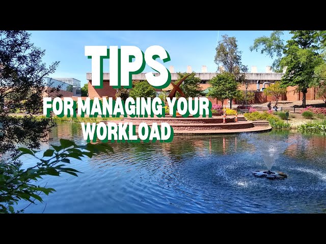 Tips for Managing Workload in Grad School
