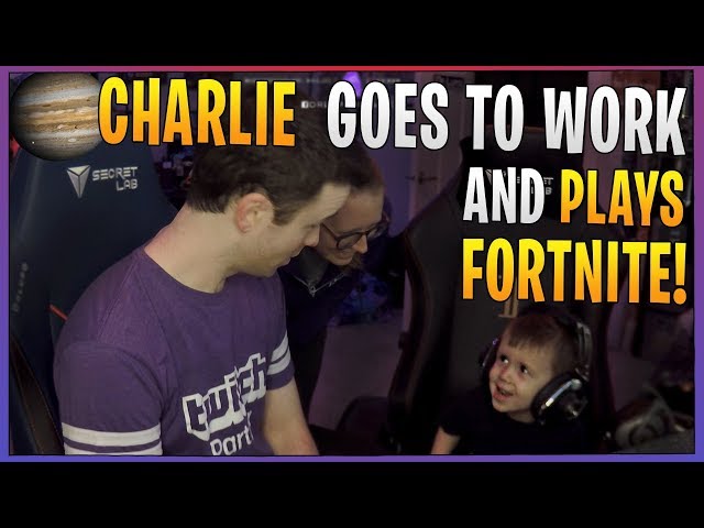 Charlie goes to work and plays Fortnite! | DrLupo