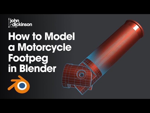 How to Model a Motorcycle Footpeg in Blender