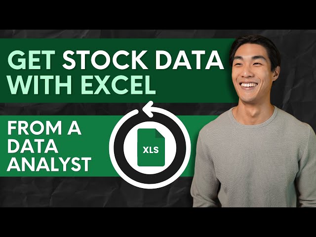 Get any STOCK DATA you want using EXCEL ONLY | STOCKHISTORY FUNCTION