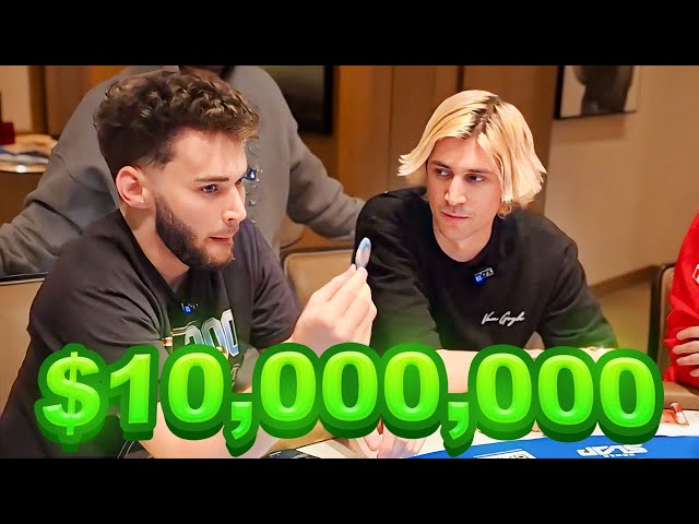 Adin Ross High Stake Gambling with XQC! ($10,000,000)