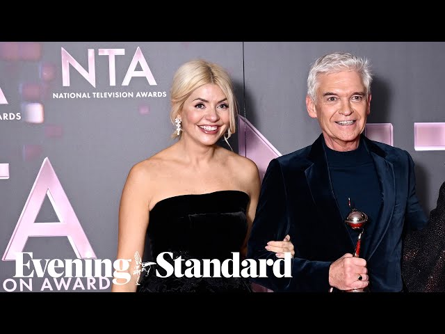 Watch: Moment Holly Willoughby and Phil Schofield are booed by crowd at National Television Awards