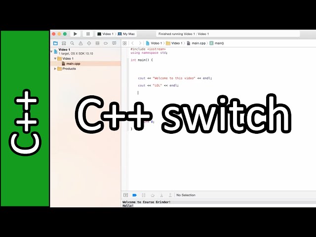 Switch - C++ Programming Tutorial #21 (PC / Mac 2015)