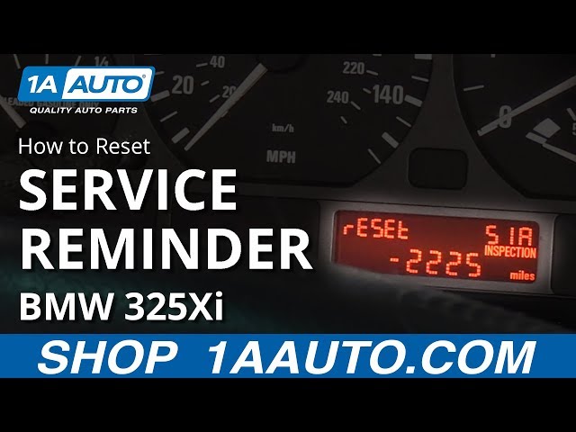 How to Reset Service Reminder 1997 to 2006 BMW E46 3 series