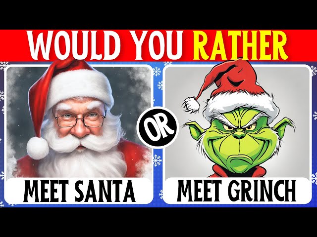 Would You Rather: Christmas Quiz 🎅 Winter Game⛸️🎿
