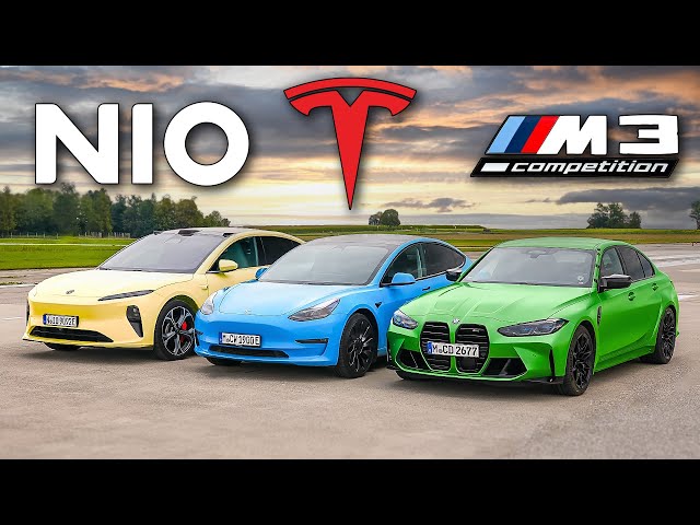 Wer ist schneller? BMW M3 vs. Tesla Model 3 vs. Nio ET5
