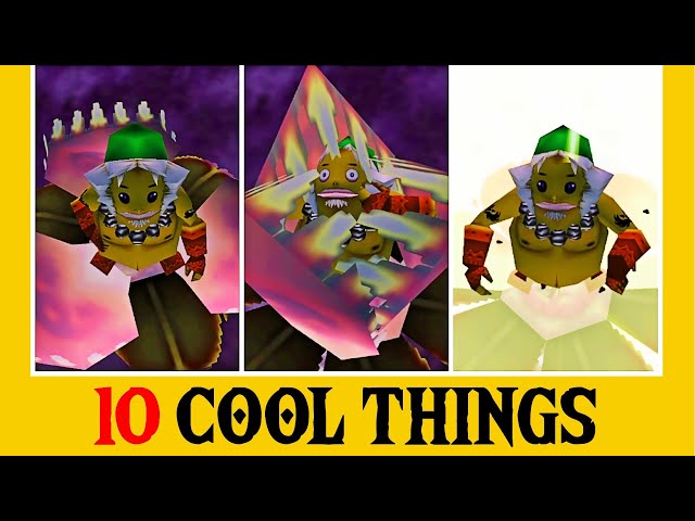 Goron Link vs Carnivorous Lily Pad - 10 Cool Things About Zelda: Majora's Mask (Part 6)