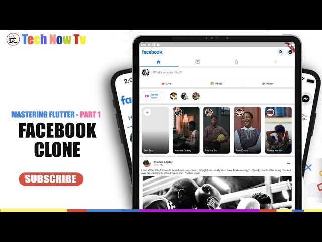 FACEBOOK CLONE IN 35min WITH FLUTTER - PART 1