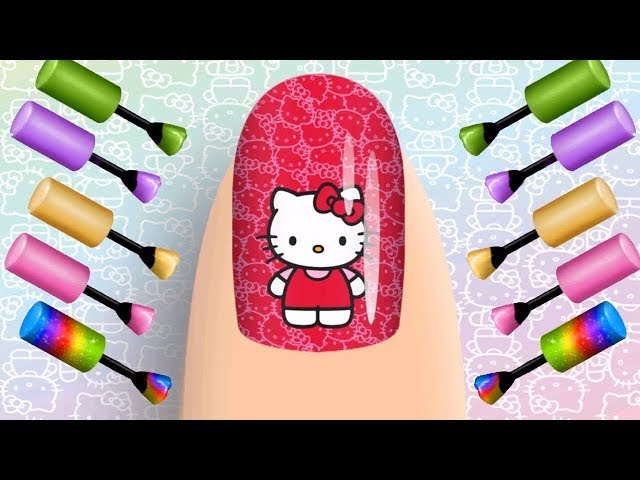 Learn Colors with Nail Art Designs Colours to Kids Nursery Rhymes Baby Songs for Children