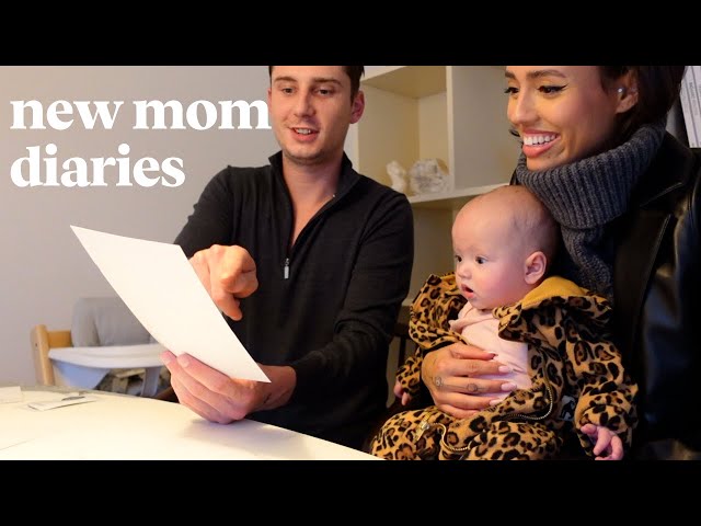 first time solids! making memories as a fam, slowly getting back in to my routine | new mom diaries