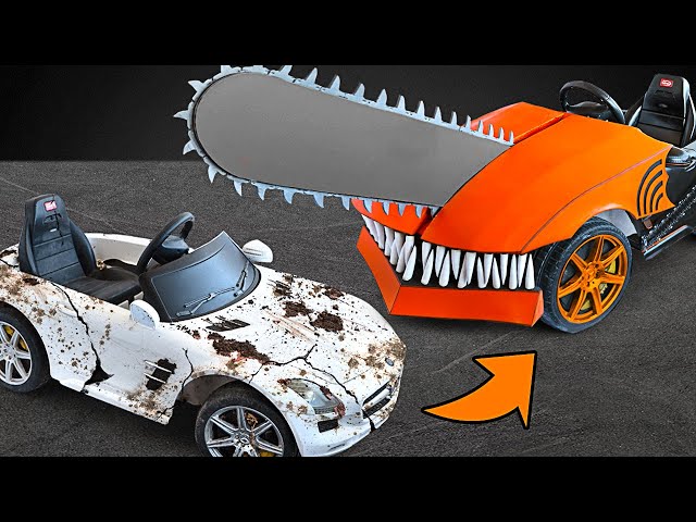 I made a Chainsaw Man's Car out of an Old Mercedes