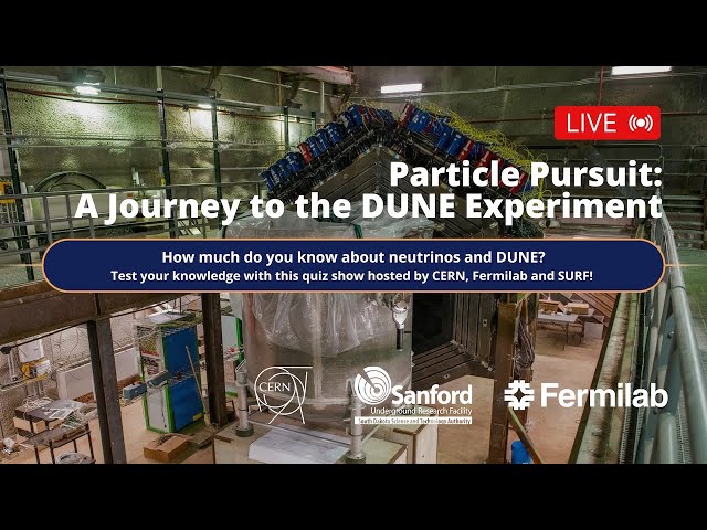 LIVE: Particle pursuit, a journey of the Deep Underground Neutrino Experiment