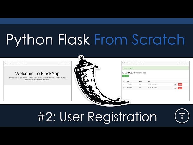 Python Flask From Scratch [Part 2] - User Registration
