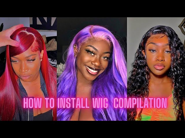 💕How To Install Your  Wig compilation 💕