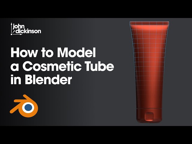 How to Model a Cosmetic Tube in Blender