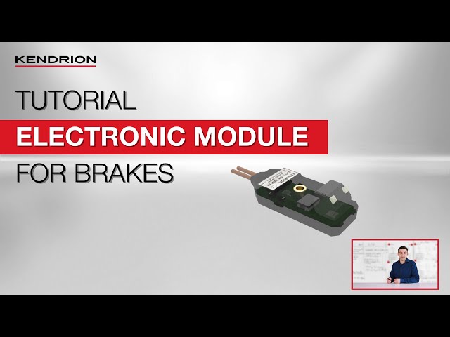 Kendrion Tutorial – Electronic control module for electromagnetic brakes
