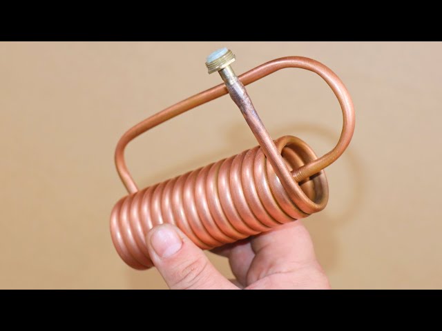 Reactive jet copper tube will HEAT THE WHOLE WORKSHOP!