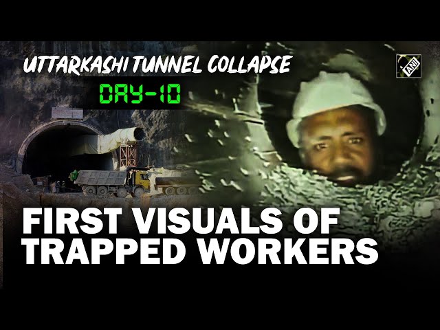 Uttarkashi Tunnel Collapse | First visuals of the trapped workers emerge