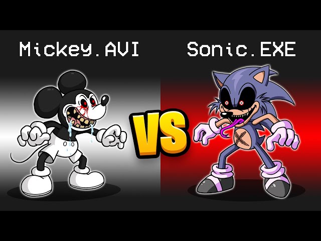 MICKEY.AVI vs. SONIC.EXE Mod in Among Us...