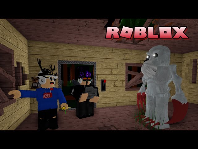 running from THE RAKE in ROBLOX (horror game)