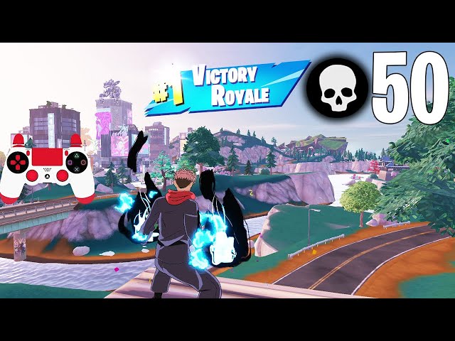 50 Elimination Solo Squads Gameplay "Build Only" Wins (New Jujutsu Kaisen Fortnite)
