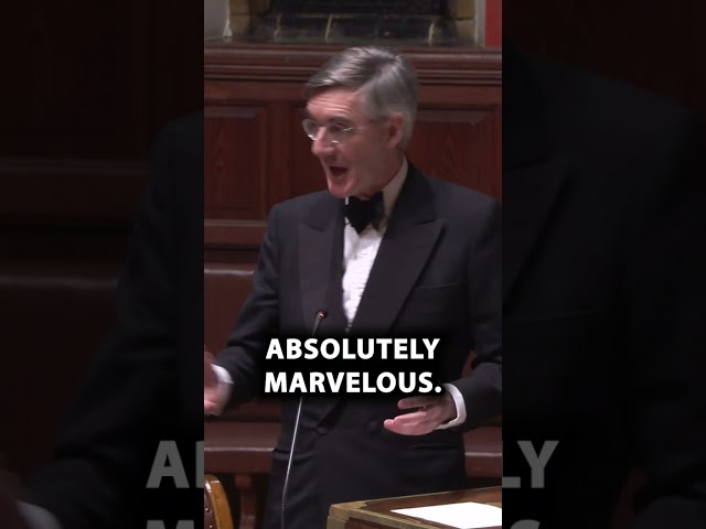 Sir Jacob Rees Mogg at the Oxford Union