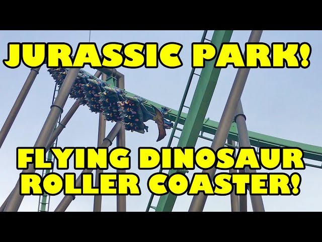 Flying Dinosaur Jurassic Park Roller Coaster Off-Ride POV Universal Studios Japan