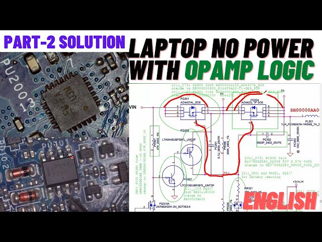 PACIN Signal and Op AMP Logic Solution Laptop No power PART-2 |La 8131p | Online Chip level Training