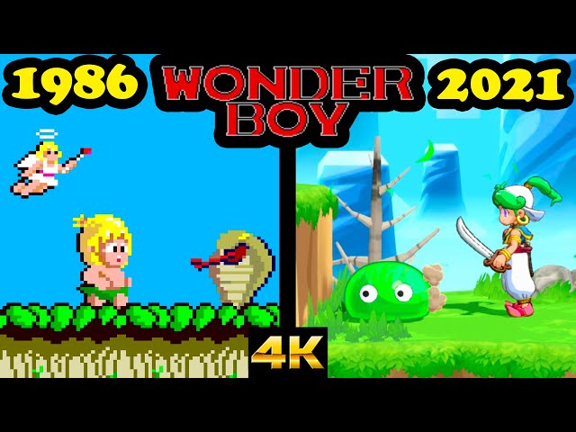 Evolution of Wonder Boy games (1986-2021)