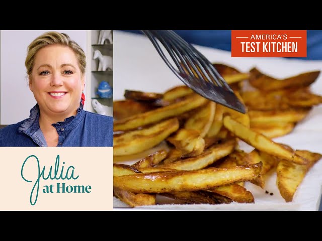 How to Make Crispy Homemade Fries Without Deep Frying | Julia at Home