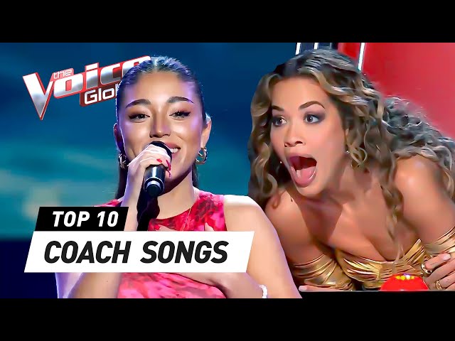 Coaches in SHOCK when hearing their OWN SONGS on The Voice