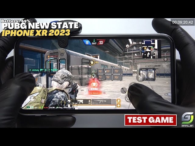 iPhone XR test game PUBG New State