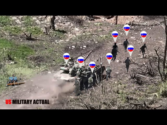 Horrifying Moment! How Ukrainian drones and Artillery wipe out Russian infantry in avdiivka