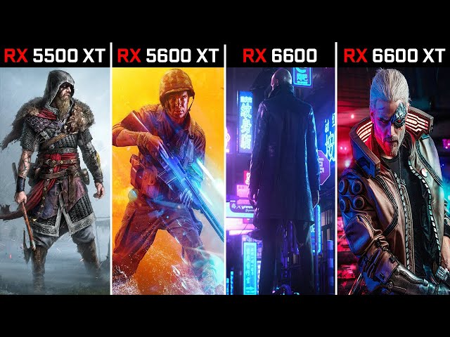 RX 5500 XT vs RX 5600 XT vs RX 6600 vs RX 6600 XT | Test in 7 Games | 2021