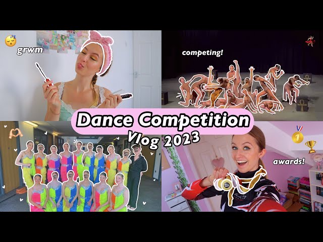 DANCE COMPETITION VLOG!🥰💃🏻🥇 (5am grwm, costumes, on stage performing & awards ceremony!!😨🤞🏻)