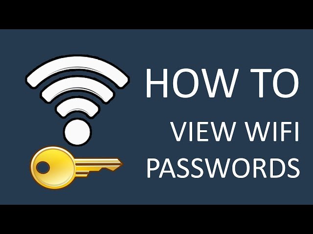 How to view saved WiFi passwords on Windows 10